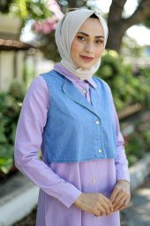 Kısa Ceketli Tunik - Lila - 2