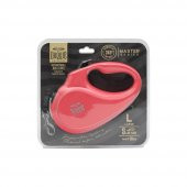 Doggie Master Large Otomatik Tasma 5 Metre Pembe - 1