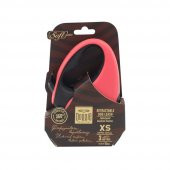 Doggie Soft Xsmall Otomatik Tasma 3 Metre Pembe thumbnail 1