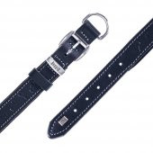 Doggie Deri Kemik Desenli Boyun Tasması M 2.5x37-45cm Siyah thumbnail 4