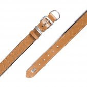 Doggie Deri Kemik Desenli Boyun Tasması M 3x42-50cm Camel - 4