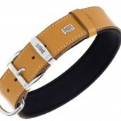 Doggie Deri Kemik Desenli Boyun Tasması S 4x47-55cm Camel thumbnail 2