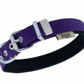 Doggie Comfort Yumuşak Dokuma Köpek Boyun Tasması S 2x30-35cm Mor - 3