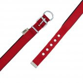 Doggie Comfort Yumuşak Dokuma Köpek Boyun Tasması M 2.5x37-45cm Kırmızı - 4