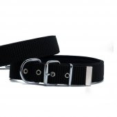 Doggie Comfort Yumuşak Dokuma Köpek Boyun Tasması S 4x47-55cm Siyah thumbnail 1