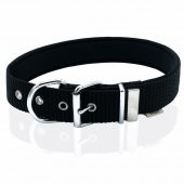 Doggie Comfort Yumuşak Dokuma Köpek Boyun Tasması L 4x57-65cm Siyah thumbnail 3