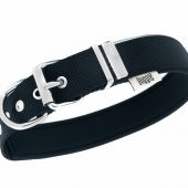 Doggie Comfort Metal Kemik İşlemeli Köpek Boyun Tasması M 3x42-50cm Siyah thumbnail 2