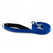 Doggie Dokuma Köpek Gezdirme Kayışı M 2x140cm royal Mavi - 1