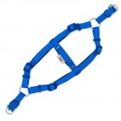 Doggie Comfort RoninYumuşak Dokuma Göğüs Tasması XS 1.5x35-45cm Royal Mavi - 2