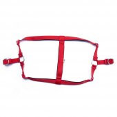 Doggie Comfort RoninYumuşak Dokuma Göğüs Tasması XXL 2.5x70-80cm Kırmızı thumbnail 2