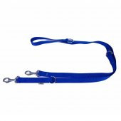 Doggie Dokuma Ayarlanabilir Özellikli Köpek Gezdirme Kayışı M 2.5x120-200cm Royal Mavi - 1