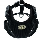 Doggie Havalı Dokuma Köpek Göğüs Tasması S 1.5x40-50cm Siyah thumbnail 2