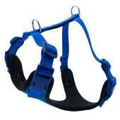 Doggie Havalı Dokuma Köpek Göğüs Tasması M 2x45-55cm Royal Mavi - 1