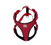 Doggie Havalı Dokuma Köpek Göğüs Tasması L 2x55-65cm Kırmızı - 2