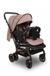 Diamond Baby Sapphire Çift Yönlü Bebek Arabası Kahve - 1