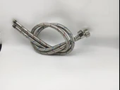 Flex Hortum 3/8" Erkek 1/2" Dişi 60cm 3/8-1/2 M/F Paslanmaz Çelik Örgülü 2 Adet Sıcak Soğuk Renkli - 1
