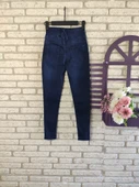 Yüksek Bel Likralı Jean Pantolon 90 Cm - 4