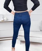 Yüksek Bel Likralı Jean Pantolon 90 Cm - 5