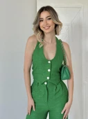 Yeşil Yelek Ve Pantolon Takım - 4