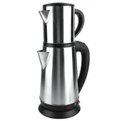 Crown CRW-2201 1800W 1.8 - 0.8 Litre Çelik Hazneli Çaycı Mutfak Kettle Demlikli Ve Süzgeçli Inox - 3