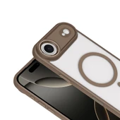 Zipax Apple iPhone 17 Air Kılıf MgSafe Özellikli Mat Yüzey Zr-Krom thumbnail 2