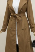 Astarlı Kemerli Trenckot -Taba - 3
