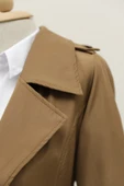 Astarlı Kemerli Trenckot -Taba - 4