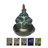 Porselen Geri Akış Tütsü Brülörü +5 Aromatik Tütsü CA2 Yeşil thumbnail 1