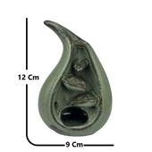 Porselen Geri Akış Tütsü Brülörü +5 Aromatik Tütsü CA1 Yeşil thumbnail 2