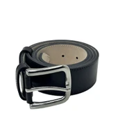 Hakiki Deri Çift Katlı Erkek Kemer Şık ve Dayanıklı Kahve thumbnail 1