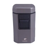 4 Jet Torch Masa Tipi Puro Çakmağı Gri thumbnail 1