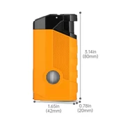 CM0649 3 Jet Torch Puro Çakmağı Sarı - 3
