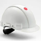 Beyaz Ayarlanabilir Havalandırmalı Baret İş Güvenliği Şapka İnşaat Kaskı Koruyucu Başlık thumbnail 1