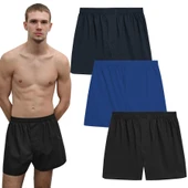 YohannesClub Poplin Boxer Erkek, (Tekli, 2'li, 3'lü Seçenekli)% 100 Pamuklu POPLİN Kumaş Boxer thumbnail 7