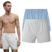 YohannesClub Poplin Boxer Erkek, (Tekli, 2'li, 3'lü Seçenekli)% 100 Pamuklu POPLİN Kumaş Boxer thumbnail 4