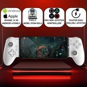 Polham iPhone 15 Üzeri ve Android Uyumlu Type-C Mobil Oyun Kolu | Pro Seri Joystick | Şarj Özellikli Gamepad - 7