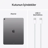 iPad Air 6. Nesil Wi-Fi 128 GB 13" MV273TU/A Uzay Grisi Tablet Outlet (Açıklamayı Okuyunuz) thumbnail 5