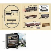 Eğitici Oyuncak 621B RETRO VAGONLARI IŞIKLI LÜX TREN - 1