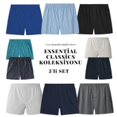 Yohannes Club Boxer POPLİN Erkek, 5'li SEÇENEKLİ KOLEKSİYONLAR, % 100 Pamuklu Poplin Kumaş, Canlı Renkler, 5 Adet thumbnail 1