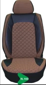 ELİT JAKAR YASTIKLI KOLTUK KILIFI TİCARİ SERİSİ SİYAH-KAHVE RL930 - 1