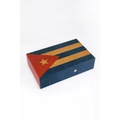 Küba Bayraklı Humidor PHUM0198 - 1