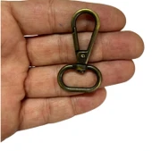 İthal Badem Anahtarlık Kancası 2cm 2 Adet Deri El Aleti - 5