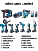 Germany Style DawreekTech 12'li Şarjlı Set Jet Üfleme-Matkap-Taşlama-Budama Makas-Testere-Yıkama-Dekupaj - 3