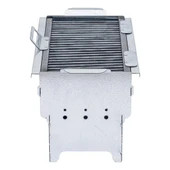 Katlanabilir Ayaklı Portatif Mangal - Paslanmaz - Argeus - Orta - Taşıma Çantalı - 3