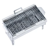 Katlanabilir Ayaklı Portatif Mangal - Paslanmaz - Argeus - Orta - Taşıma Çantalı - 4