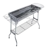 Portatif Katlanabilir Mangal - Madfox Grilmate BBQ - Silver - 547307 - 1