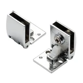 Cam Kapak Menteşesi 1 Takım Dolap Kapak Bağlantı Aparatı Mobilya Menteşe Sistemleri Krom Metal thumbnail 4