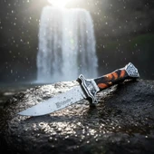 Columbia Öküzlü Çakı Kahve MA-123-E 22 CM - 1