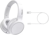 Philips TAH5205 Kablosuz Kulak Üstü Kulaklık (Bold Bass) Beyaz - 29 saat - 6