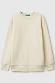 United Colors of Benetton Erkek Çocuk 3J68C10QK-25K Sweatshirt Bej thumbnail 1